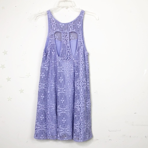 𝅺FREE People Small Lilac lace mini Dress - Picture 11 of 14